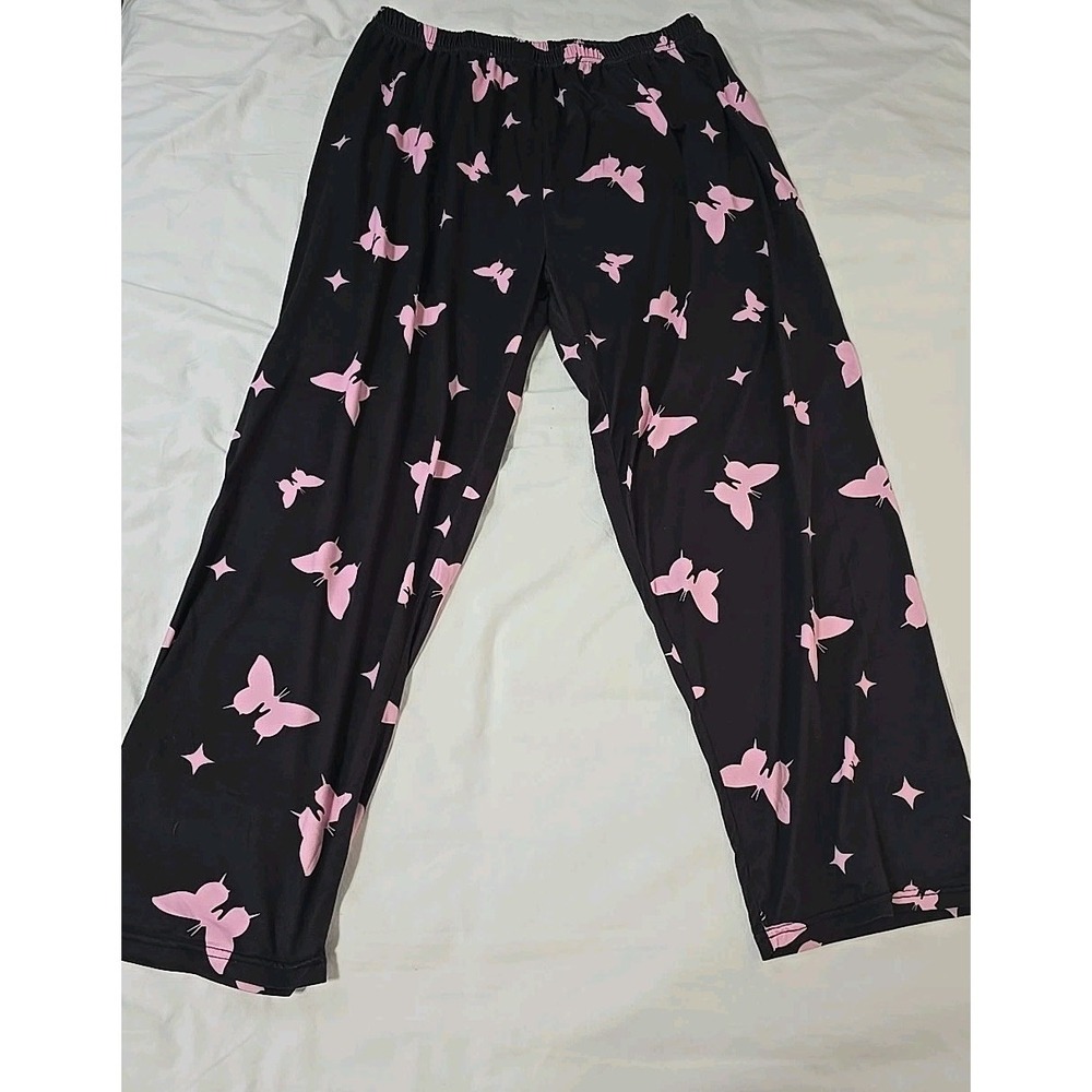 Women's 1XL Pajama Pants Butterflies
